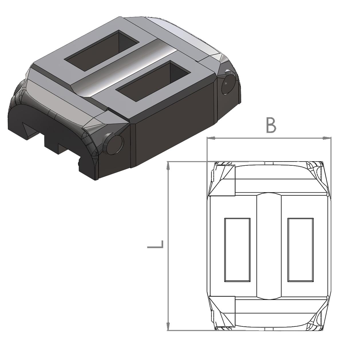 Basis Contra brüniert Basis Contra brüniert