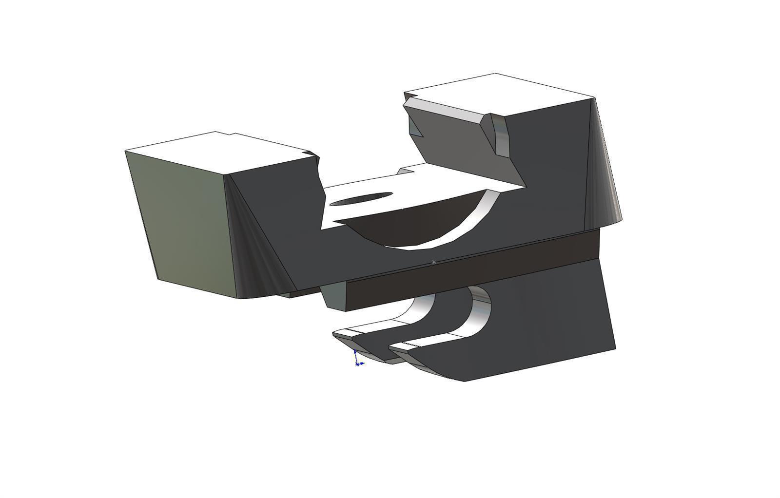 Schlösschenfuß für Classic o. Contra brüniert