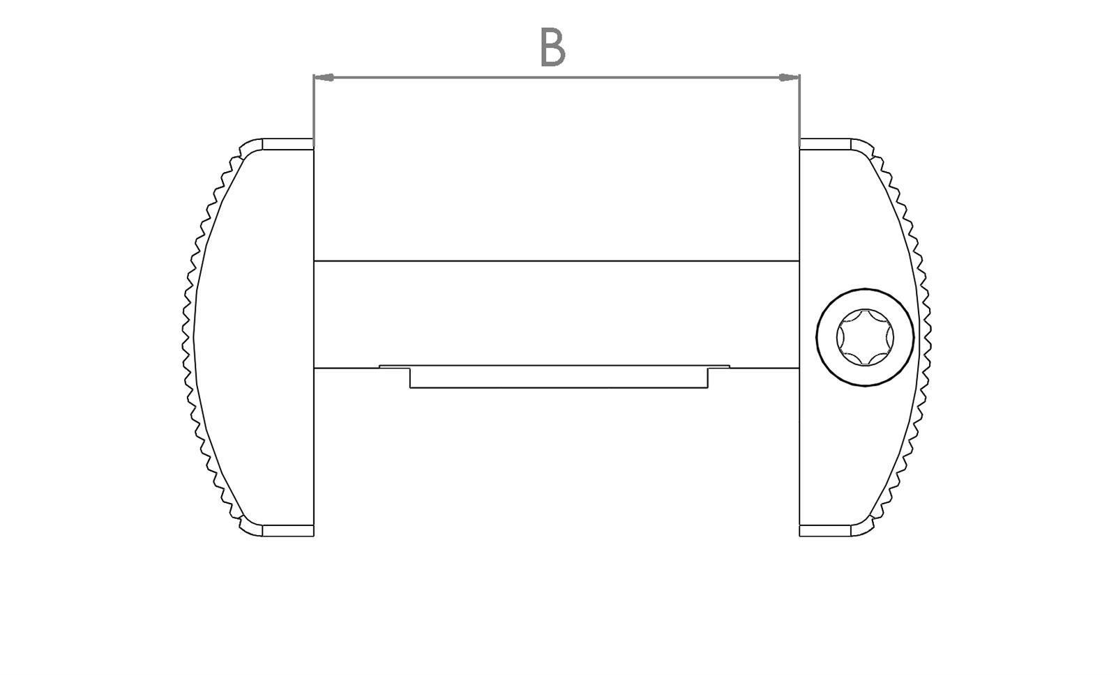 Schieber Ausführung *Contra* brüniert